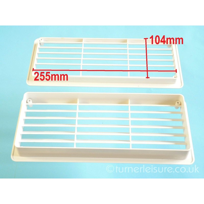 Vecamco TELESCOPIC DOUBLE SIDED RECTANGULAR PLASTIC AIR VENT 270mm x