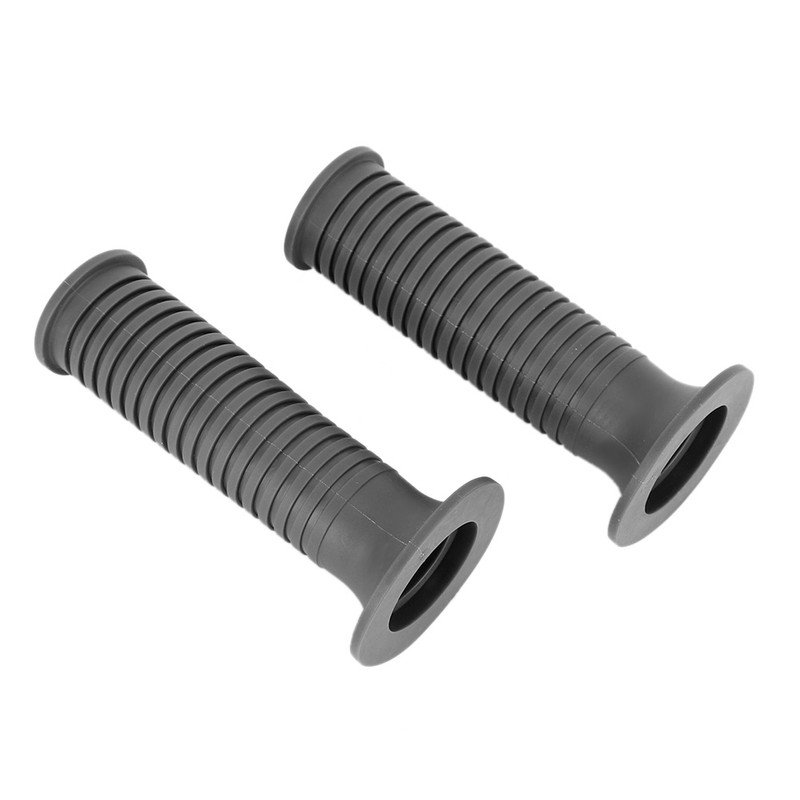 Pair of 25/28mm 1in TPU Motorcycle Hand Grip Gray Modified