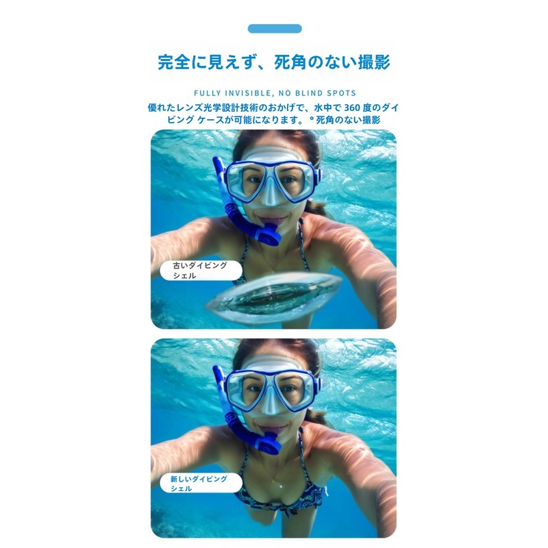 Taoricup Insta360 X5 Waterproof Case Protective Case Diving Case for