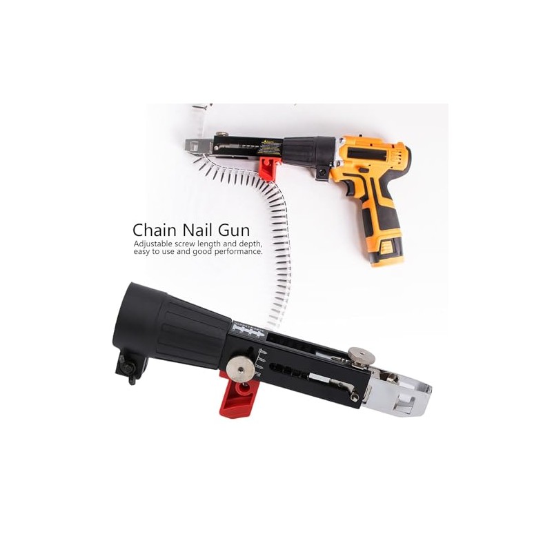 Automatic Chain Nail Gun, Electric Drill Screw Tension Tool Woodworking