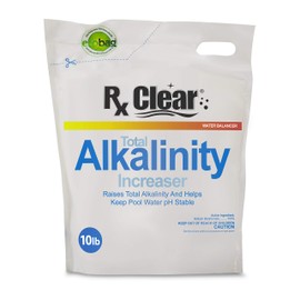 Rx Clear Total Alkalinity Increaser | Alkalinity Plus for Swimming Pools | Helps Prevent pH Bounce | Keeps Water Stable | 10 Lbs