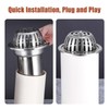 Roof Floor Drain, Round 3in/4in/5in Stainless SteelOutdoor Roof Floor Drain,