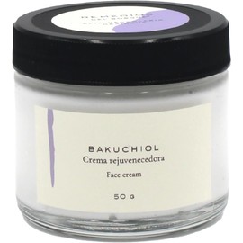 Remedios del Bosque Crema Rejuvenecedora para Cara con Bakuchiol Retinol Vegetal, Ideal para Piel joven, grasa, mixta y sensible, Uso de Día o Noche, 50 Grms.