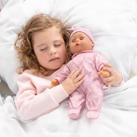 Bayer Design 93824CO Interactive Baby Doll Talking Soft Body Dummy Bottle 38 cm