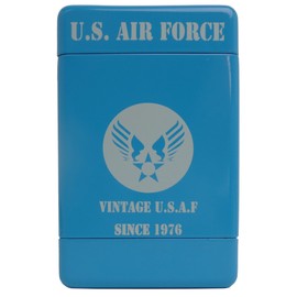 STEPS（ステップス） アルミシガレットケース U.S AIR FORCE USAF ブルー 6cm×2.5cm×9cm
