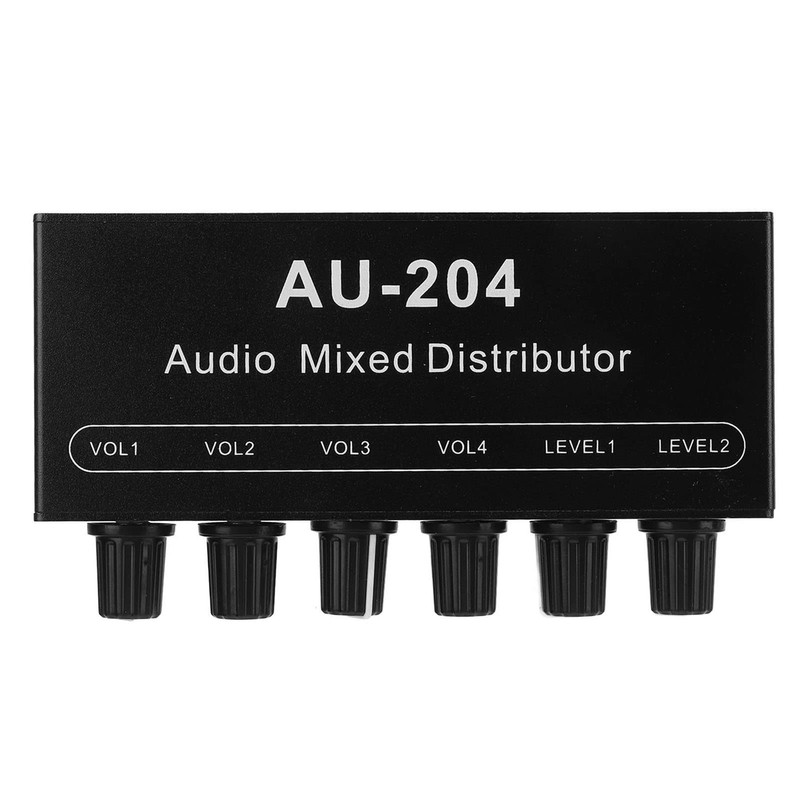 Stereo Audio Splitter Box Mini Preamplifier Headphone Amplifier 2 Way