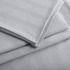 Tifschlaf Double Duvet Cover Set Grey - Satin Stripe Double