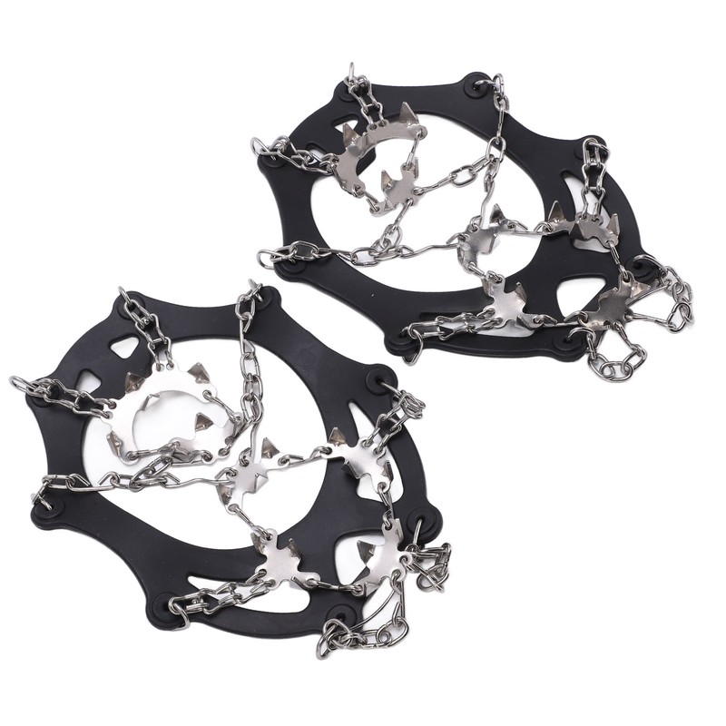 Ice Traction Cleats Shoe Crampons Snow Grips with 19 Spikes
