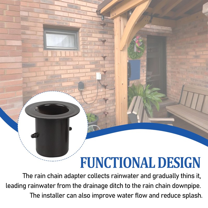 LNATPPE Rain Chain Gutter Adapter Rain Chain Installation Kits for