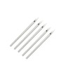Piercingnadeln für Körper/Nase/Bauchnabel/Brustwarze, in Einzelverpackungen, 5 Stück 12 g silber