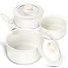 MICHELANGELO Sauce Pan Set, Nonstick 1Qt & 2 Qt &
