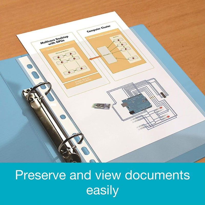SUMMIT Punched Pockets A4, 200 Poly Pockets