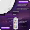 GOEBLESON Rechargeable Motion Sensor Ceiling Light with Remote, RGBW LED