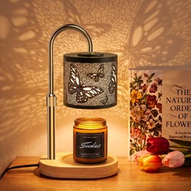 Butterfly Candle Warmer Lamp with Dimmer Adjustable Height,Home Decor Gifts for Women Mom Grandma