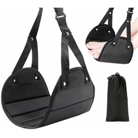 Foot Hammock for Aircraft Travel Car, with Storage Bag, Adjustable Portable Foldable Footrest Leg Rest, Removable Mat for Men and Women, Desktop Hammock Support for Travel, Cars and Home