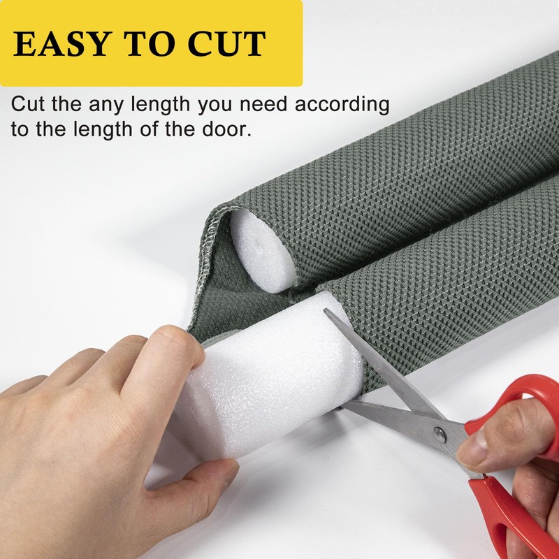 fowong Door Draft Stopper 30" Adjustable Under Door Draft Stopper,