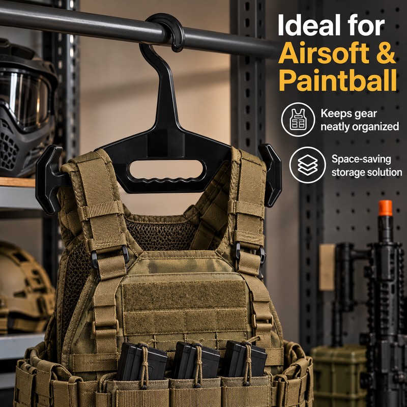 Heavy Duty Tactical Vest Hanger for Hunting & Outdoor Gear