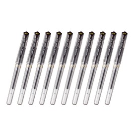 Mitsubishi Pencil UM153.24X10 Gel Ballpoint Pen, Uni-Ball Signo Broad Point, 1.0, Black, Set of 10