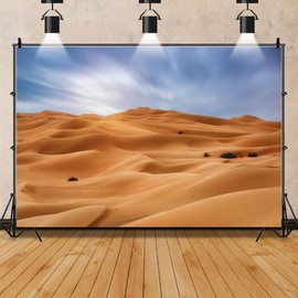 Leowefowa 10x8ft Vinyl Desert Backdrop Sahara Gobi Yellow Sand Mountain Photography Background Western Backdrop Adventure Travel Theme Birthday Party Decor Banner Photo Booth Props