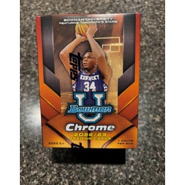 Topps 2022-23 Bowman University Chrome Basketball Blaster Box - 7 Packs