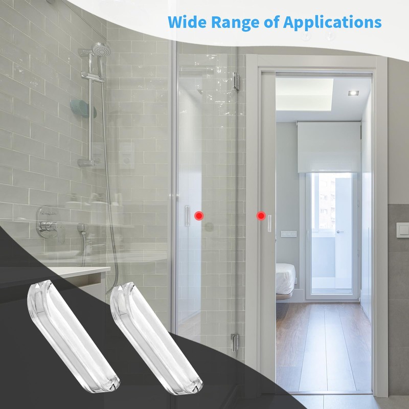 FarBoat 10Pcs Acrylic Pull Plastic Handles 30mm/1.2inch Mini Transparent Hardware