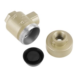 Oumefar 1/4 Inch Bleed Valve Automatic Air Hose Valve Replacement Accessories Air Release Valve Brass Pressure Relief Valve Evacuator for Exhaust Gas HVAC System