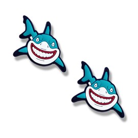 TCHARIRY Shark Shoe Charms - Cute Animal Decoration Charms Gift for Boys Kids Teens and Adults - Set of 2