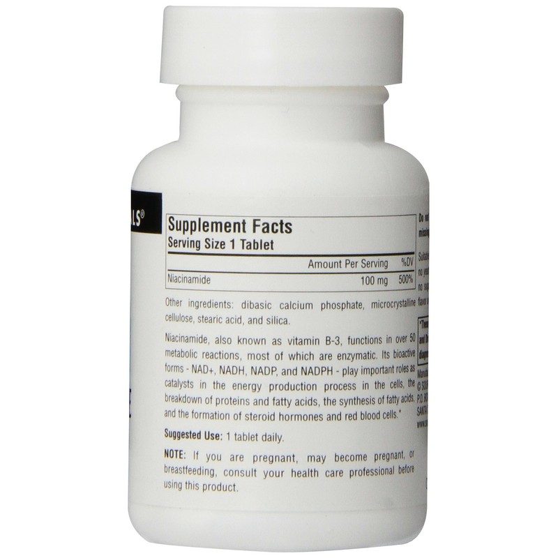 Source Naturals Niacinamide B-3, 100 mg Dietary Supplement - 100