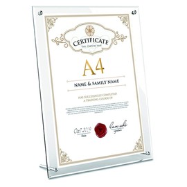 Acrylic Frame A4 Picture Frame Picture Frame Painting Poster Appreciation Letter Award Frame Gift Stand Type