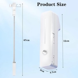 CEWROM Ausziehbarer Mini-Selfie-Stick, Tragbarer Selfie-Stick im Taschenformat mit Bluetooth-Fernbedienung, Universeller Selfie-Stick für Smartphone/Fototaste/Klinkenstecker, Bluetooth