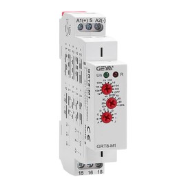 Multifunction Time Relay, IGEYAPA 16A Delay ON Off GRT8 M1 AC DC 12-240V with 10 Relay Timer Control Delay Function Mode DIN Rail Electronic Relays of Wide Time Delay Range for 0.1 Seconds to 10 Days