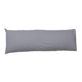 R&Z Bolster Pillow Case 100% Polycotton Blend PREGNANCY Maternity Orthopaedic Support (Grey, 4.6Ft)