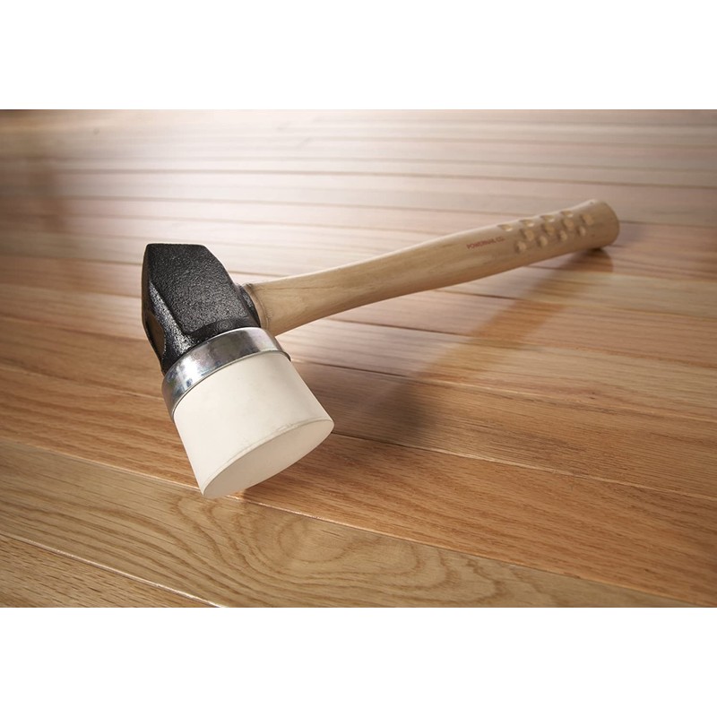 Powernail 5MI Iron White Capped Rubber Mallet for Flooring Nailers