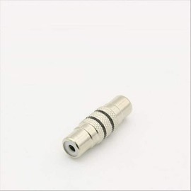 JQ RCA Extension Gender RCA FtoRCA F Silver Metal / RCA 연장 젠더 RCA FtoRCA F Silver Metal