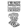 CHROMACRAFT 2pcs English Brooches Brooches Creative Style Women Brooches Interesting