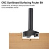 CNC Spoilboard Surfacing Router Bit Slab Flattening Planing Edge Treatment
