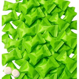 216ct Butter Mints Individually Wrapped Bulk – Lime Green Buttermints for Weddings, Graduation, Candy Buffets and Christmas – Soft Green Mints
