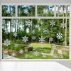 36 Pieces Snowflake Window Decals for Bird Strikes - Anti-Collision