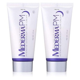 Mederma PM Crema intensiva para cicatrices durante la noche, 1 onza (paquete de 2)
