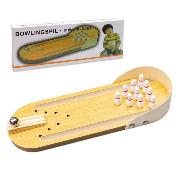 ZITUZY Mini Bowling Game Set, Mini Bowling Alley, Table Bowling