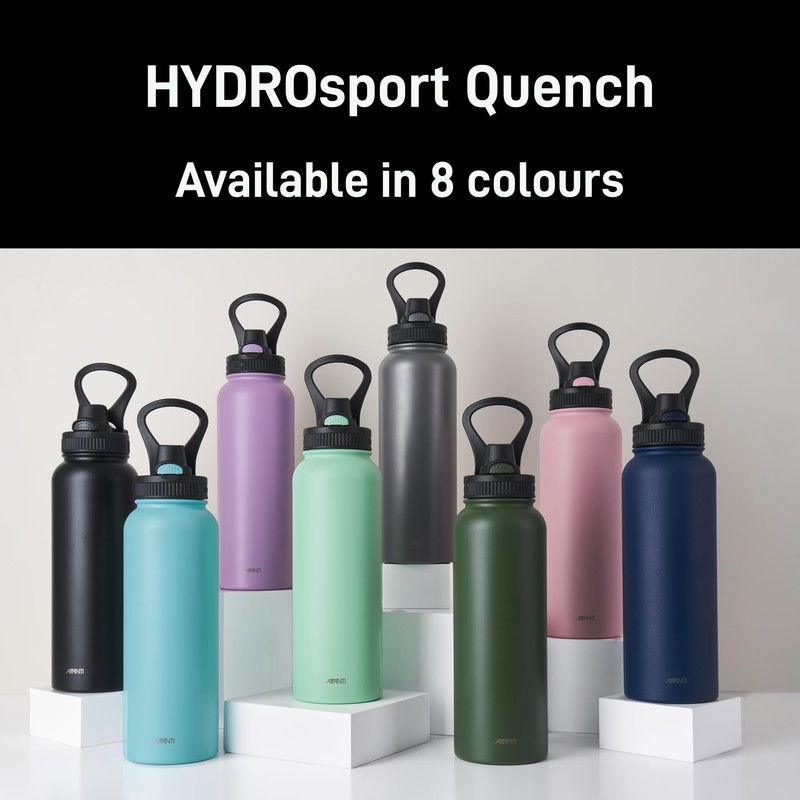 Avanti HydroSport Quench Insulated Water Bottle, 1.1 Litre, Blue