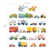 DECOWALL DS-8015 Transportation Car (Small) Wall Sticker Decor Kindergarten Nursery