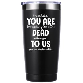 momocici You Are Dead To Us 20 OZ Tumbler.Coworker Leaving Going Away Farewell Gifts.New Job Goodbye Good Luck Thank You Birthday Christmas Gifts For Coworkers Men Women Boss Friends(Black)