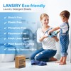 LANSIRY Laundry Detergent Sheets - 200 Loads Fresh Linen Scent