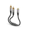 sonero® Premium Subwoofer Audio Adapter, 0,20m, 2x Cinch Stecker auf
