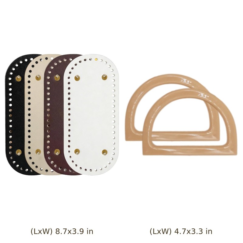 14 Pcs DIY Purse Making Kit, Includes 4 PU Leather