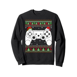 Ugly Christmas Sweater Video Game Controller Xmas Gamer Boys Sweatshirt