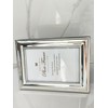 IELEPHONIX Metal Mirror Picture Frame Silver-Plate with Delicate Beading,Elegant Contemporary