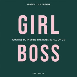 Graphique 2026 Girl Boss Wall Calendar | 12” x 12” | Thick Paper | Home & Office Organizer | Large Monthly Grid | 3 Languages & Marked Holidays | 4 Month Preview Page for 2027