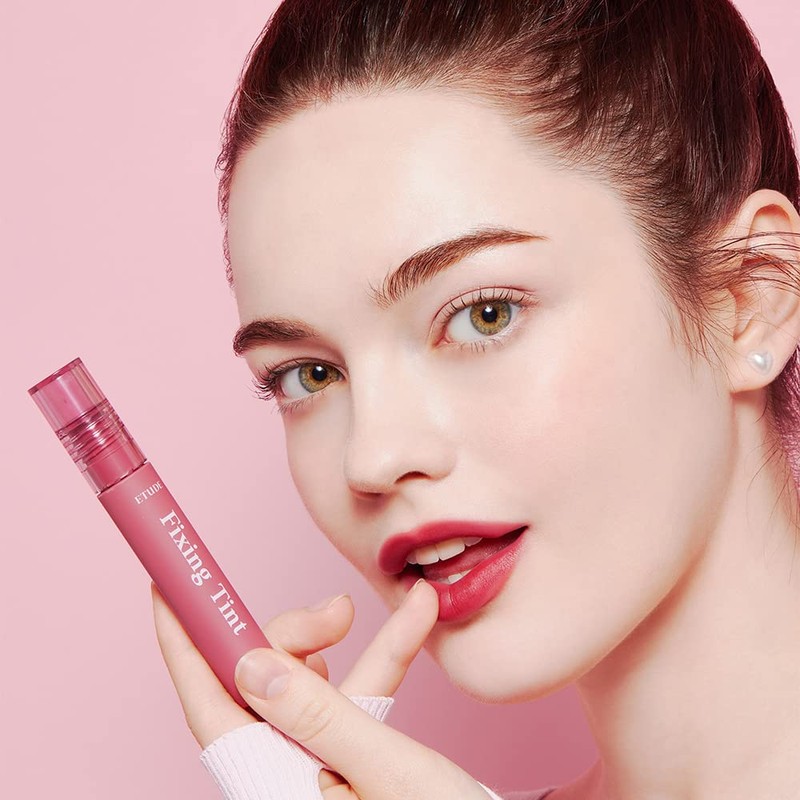 ETUDE Fixing Tint, Mellow Peach (Warm/Autumn), Lip Tint, Lipstick, 0.1